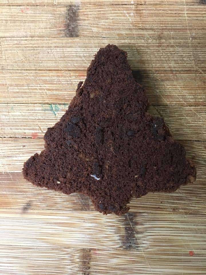 Unfrosted brownie