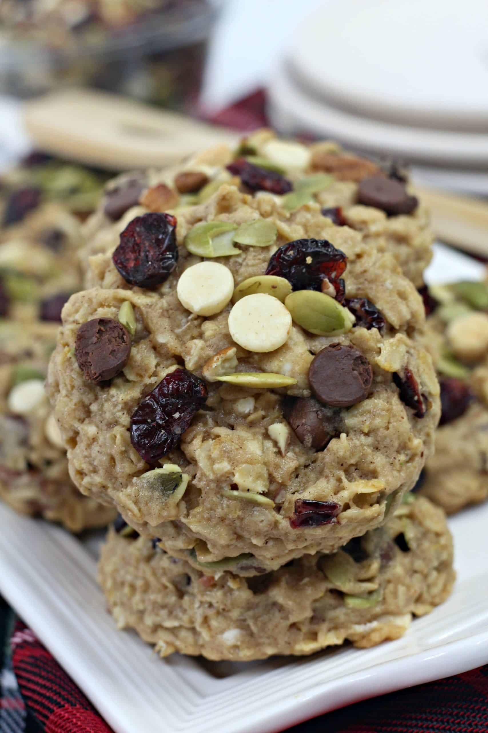 Close up of Arizona Trail Mix Cookie