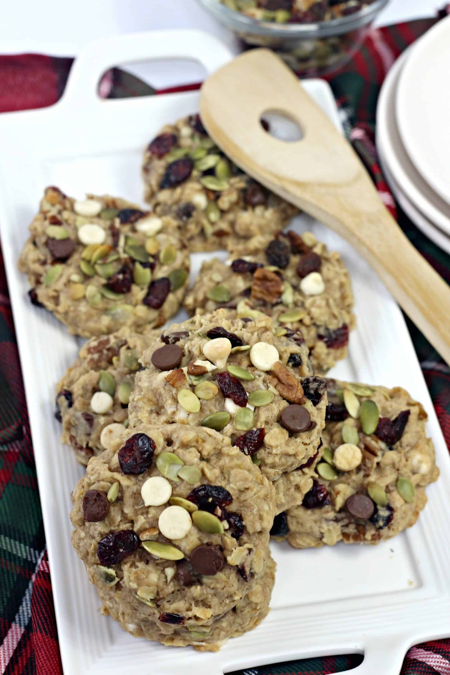 Trail Mix Cookies on plate