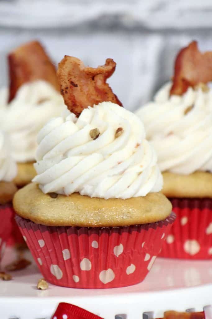 Butter Pecan Maple Bacon Cupcakes