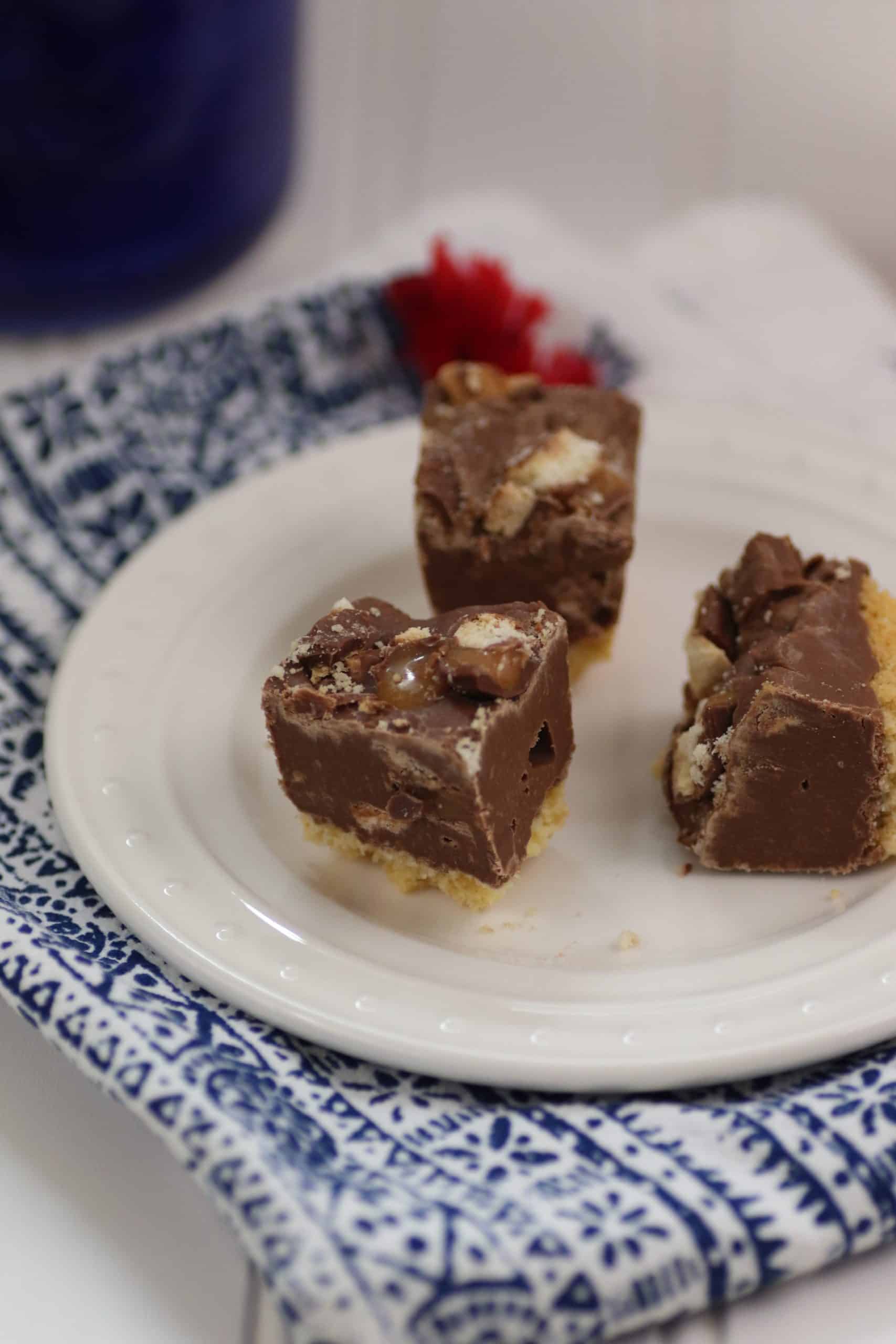 fudge on plate