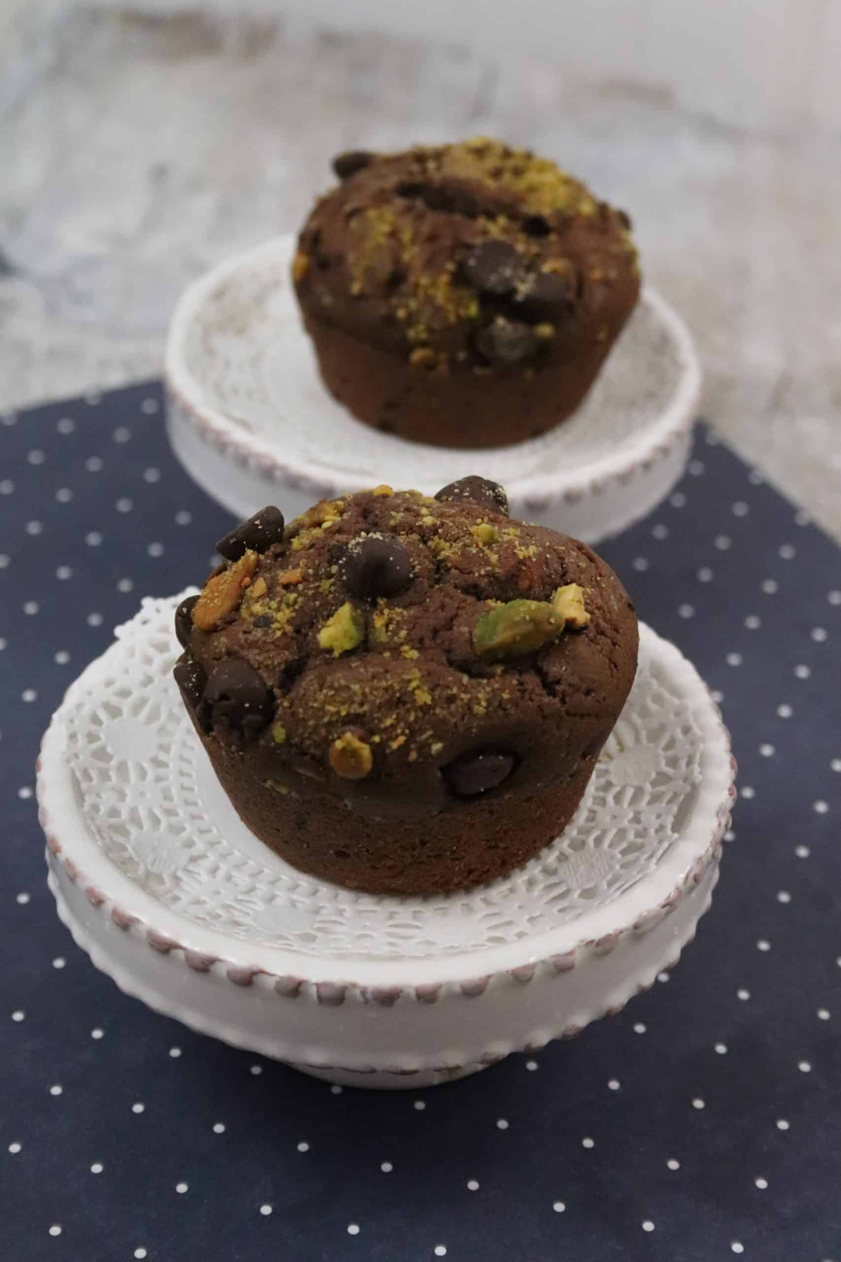Chocolate Pistachio Muffins