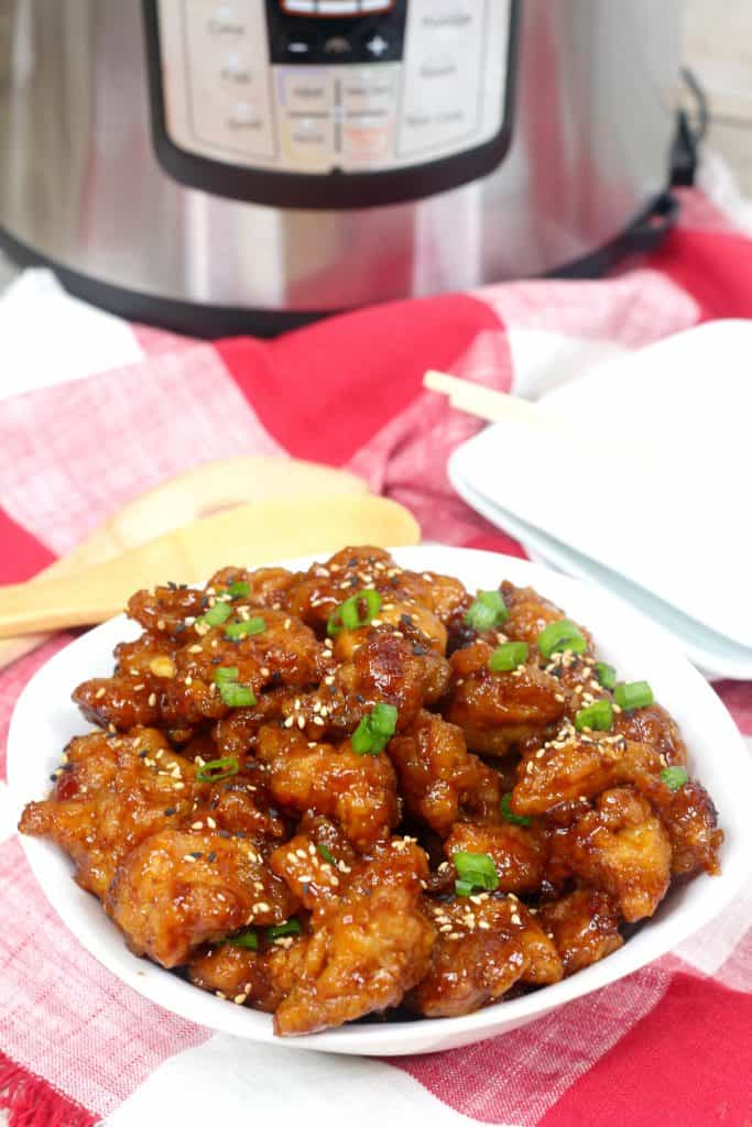 Instant Pot General Tso Chicken - Mama's On A Budget Cooks In The 