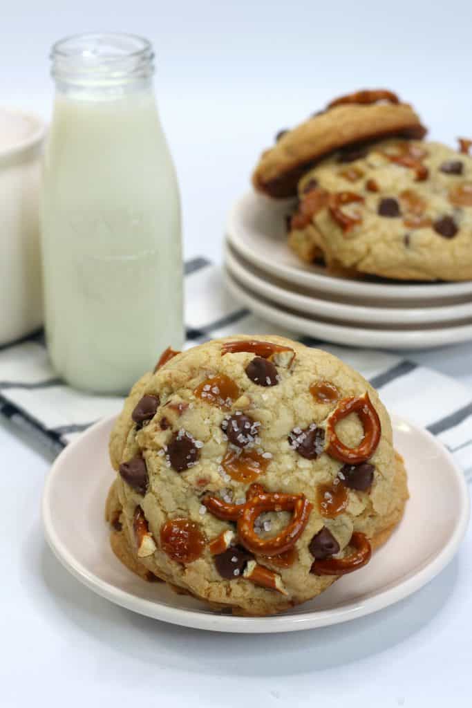 Kitchen Sink Cookies on a plate