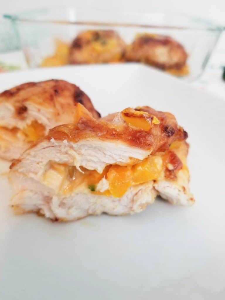 Air Fryer Fajita Chicken breasts with cheese