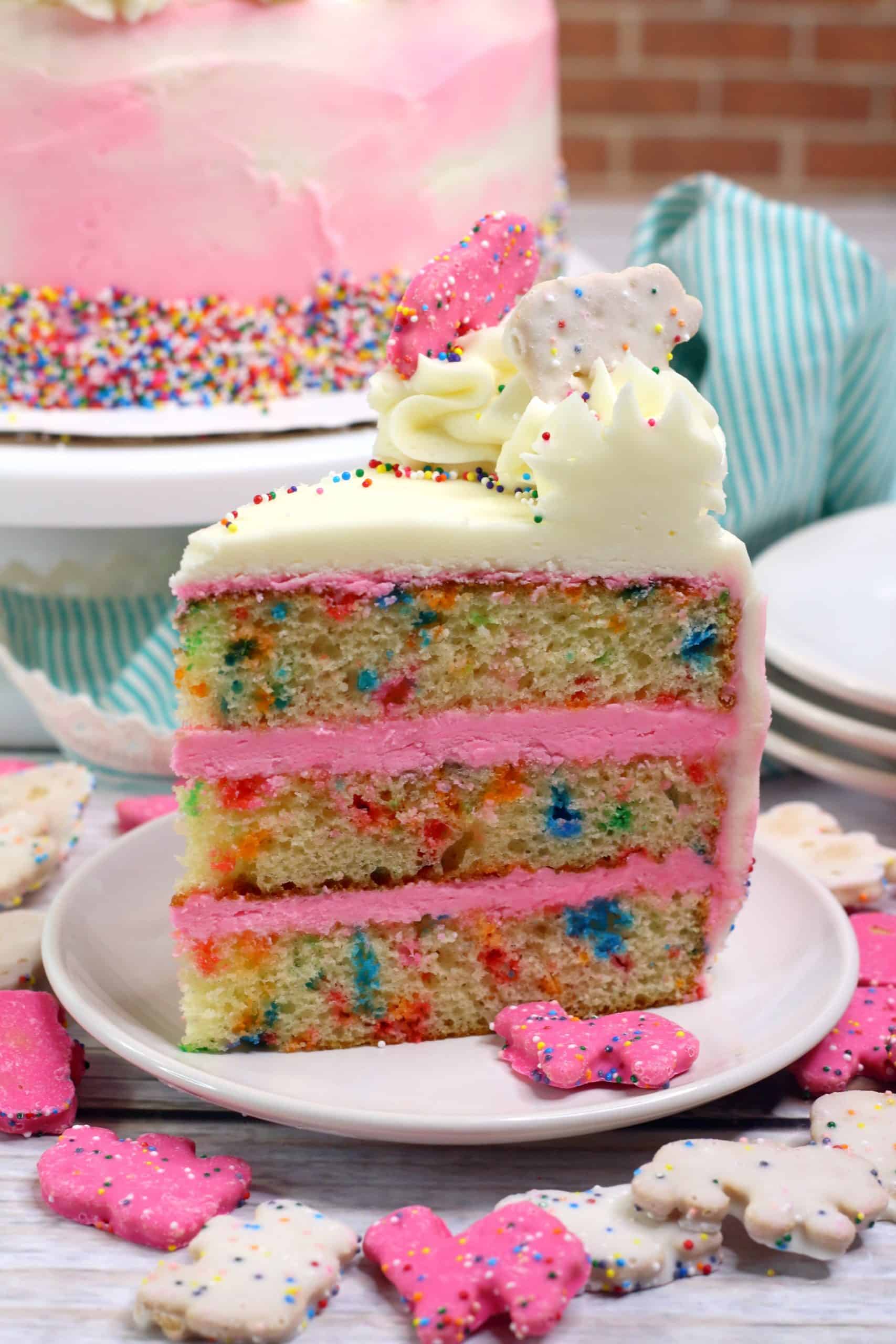 Circus Animal Cookie Cake Mama's On A Budget