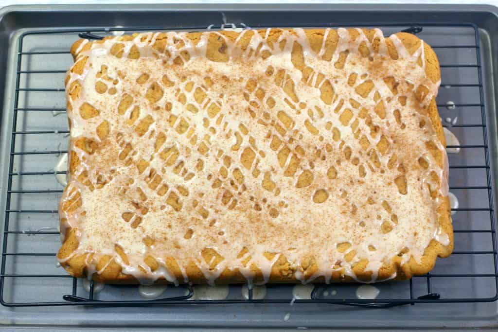 Honey Cinnamon Bars in pan