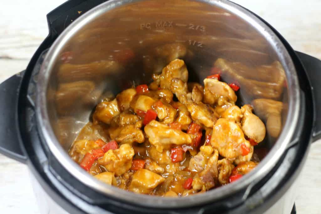 Cashew Chicken Cooked in Instant Pot
