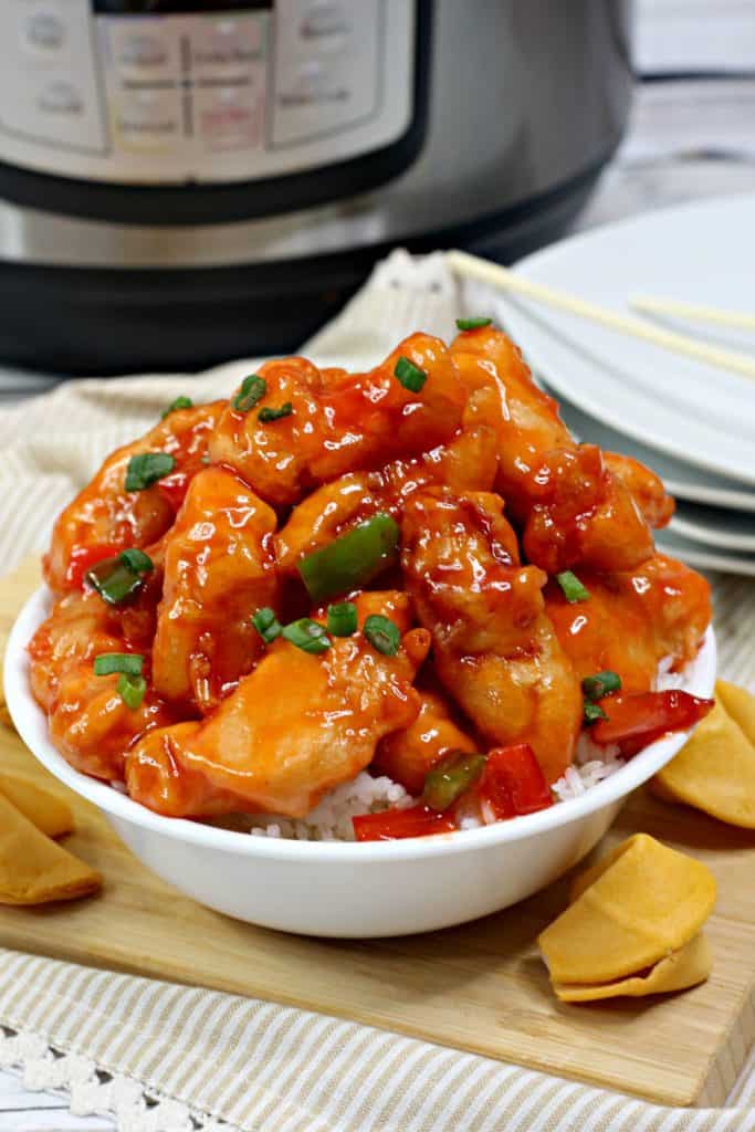 Sweet and Sour Chicken with rice
