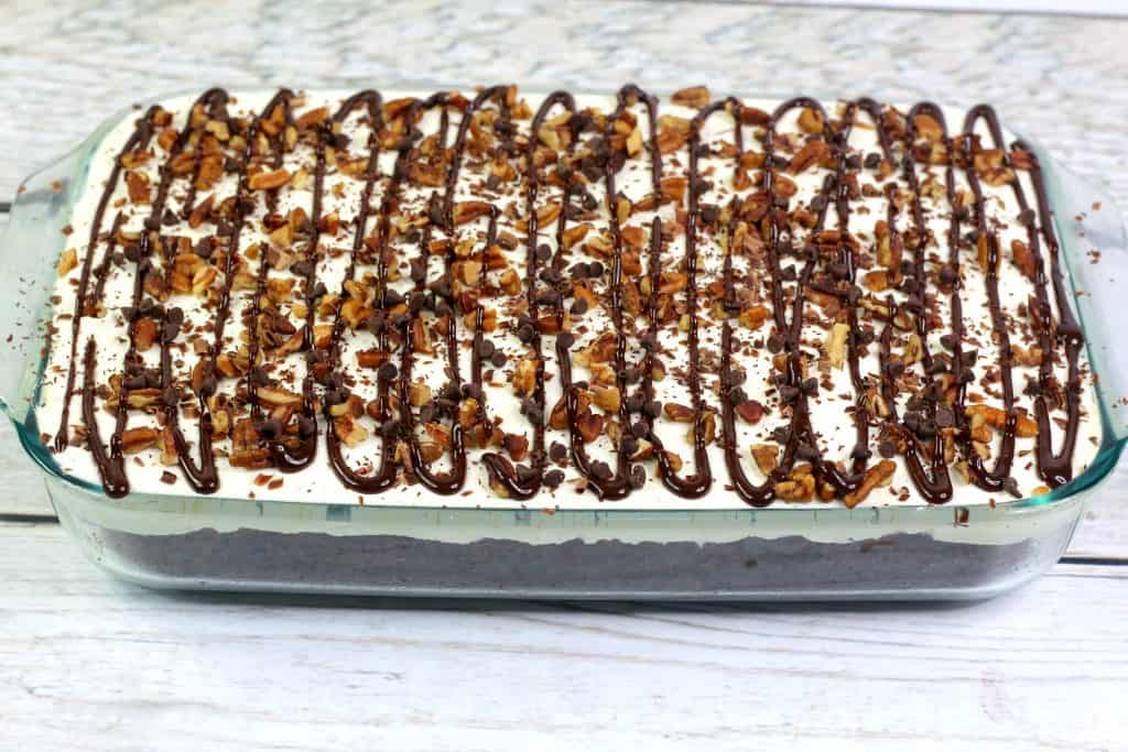 New York Super Fudge sheet cake whole