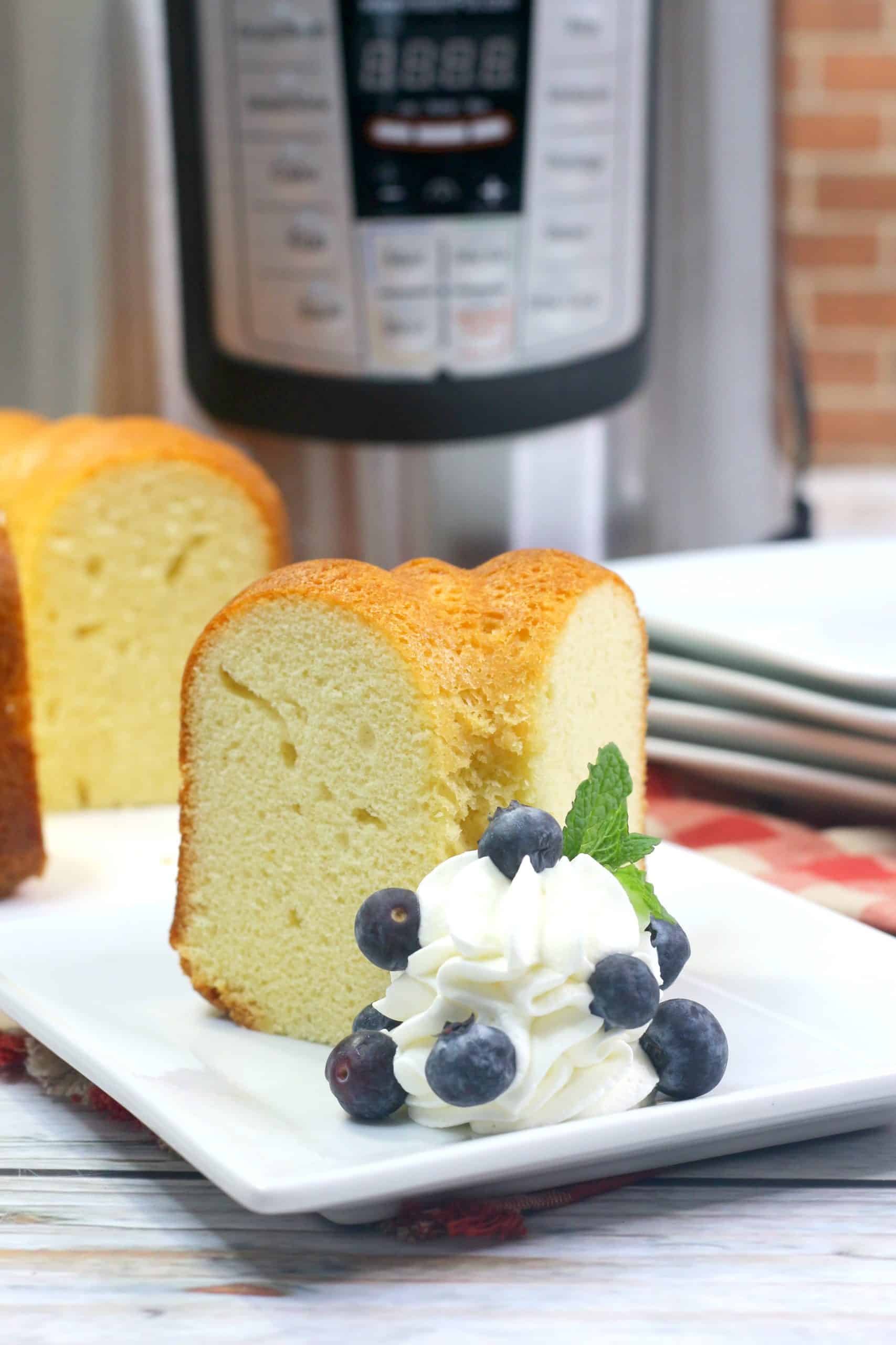 Instant Pot Pound Cake - Mama's On A Budget Pressure Cooker Dessert