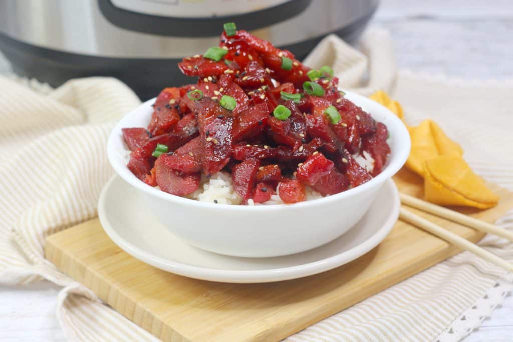 Instant Pot Chinese BBQ Pork and fortune cookies