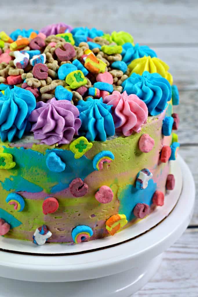 Lucky Charms Layer Cake - The Cake Chica