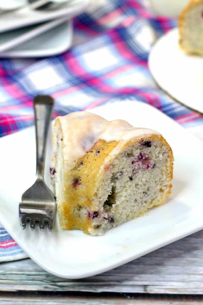 Blackberry Cake Slice