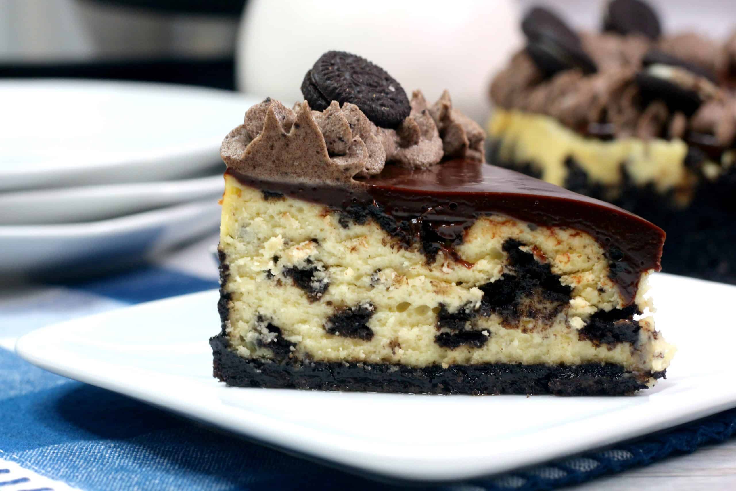 Slice of Oreo Cheesecake