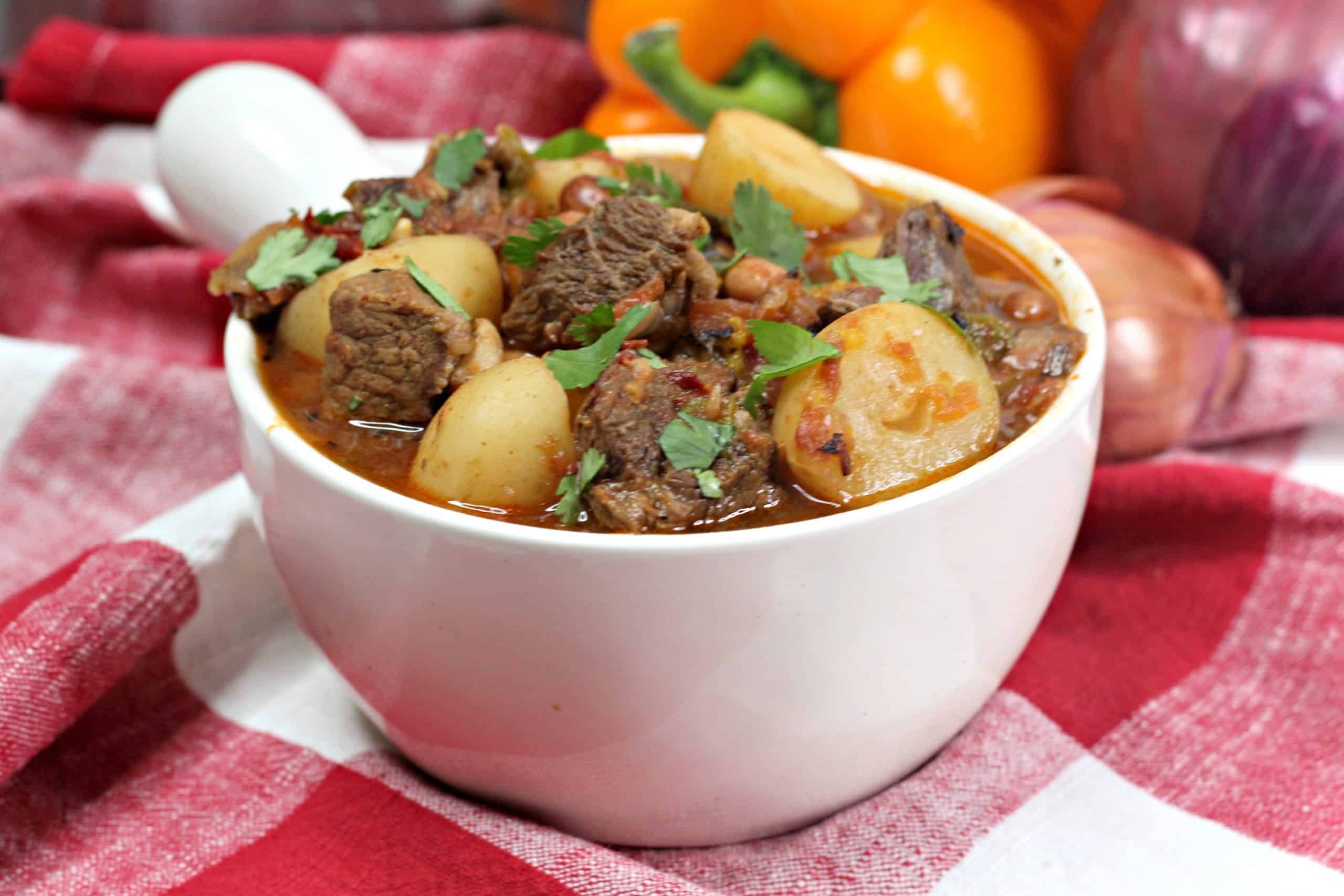 Mexican Beef Stew in bowl