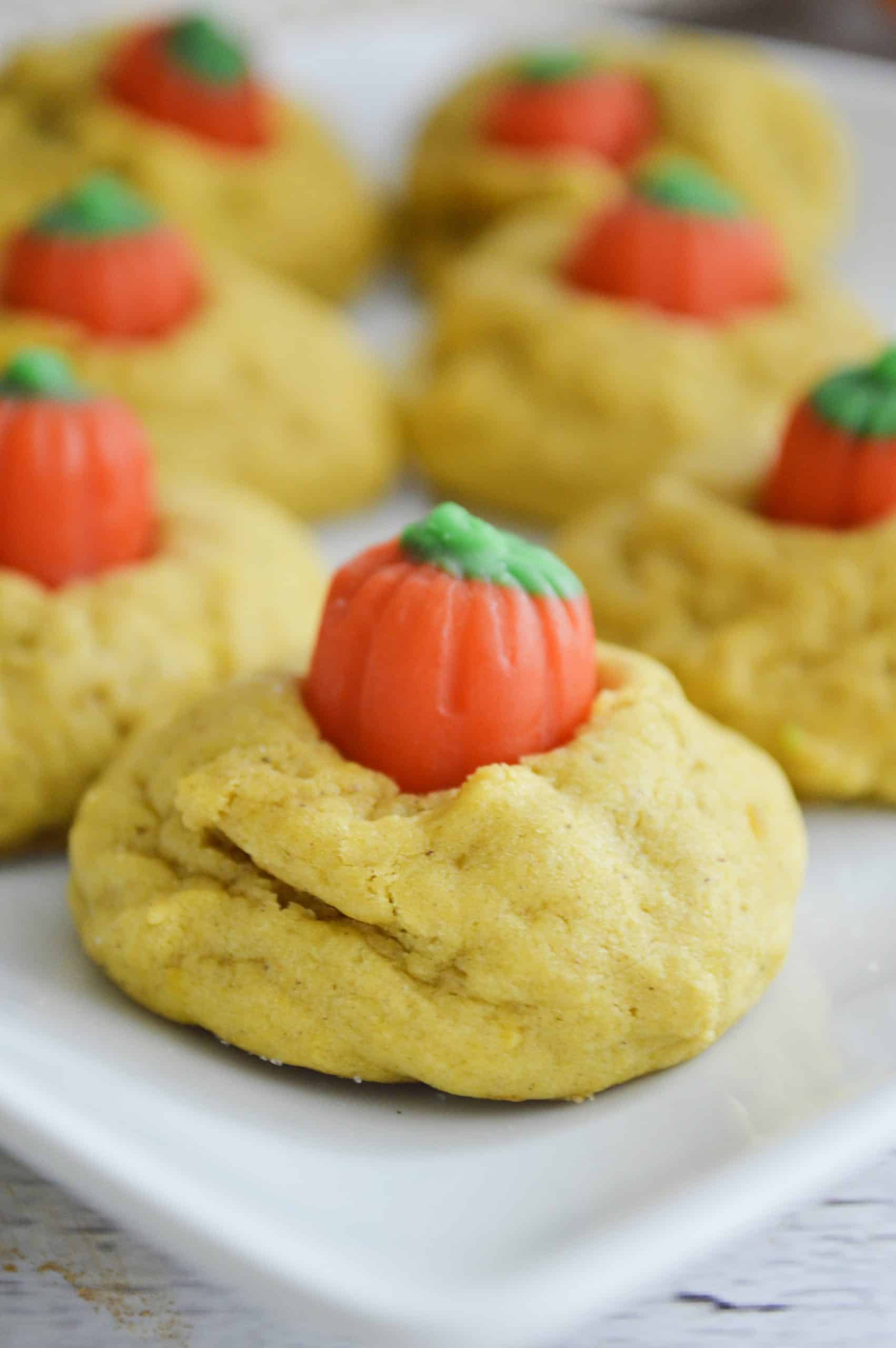 Pumpkin Cookies on table