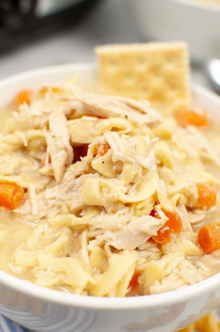 Slow Cooker Turkey Noodle Soup Mama's On A Budget
