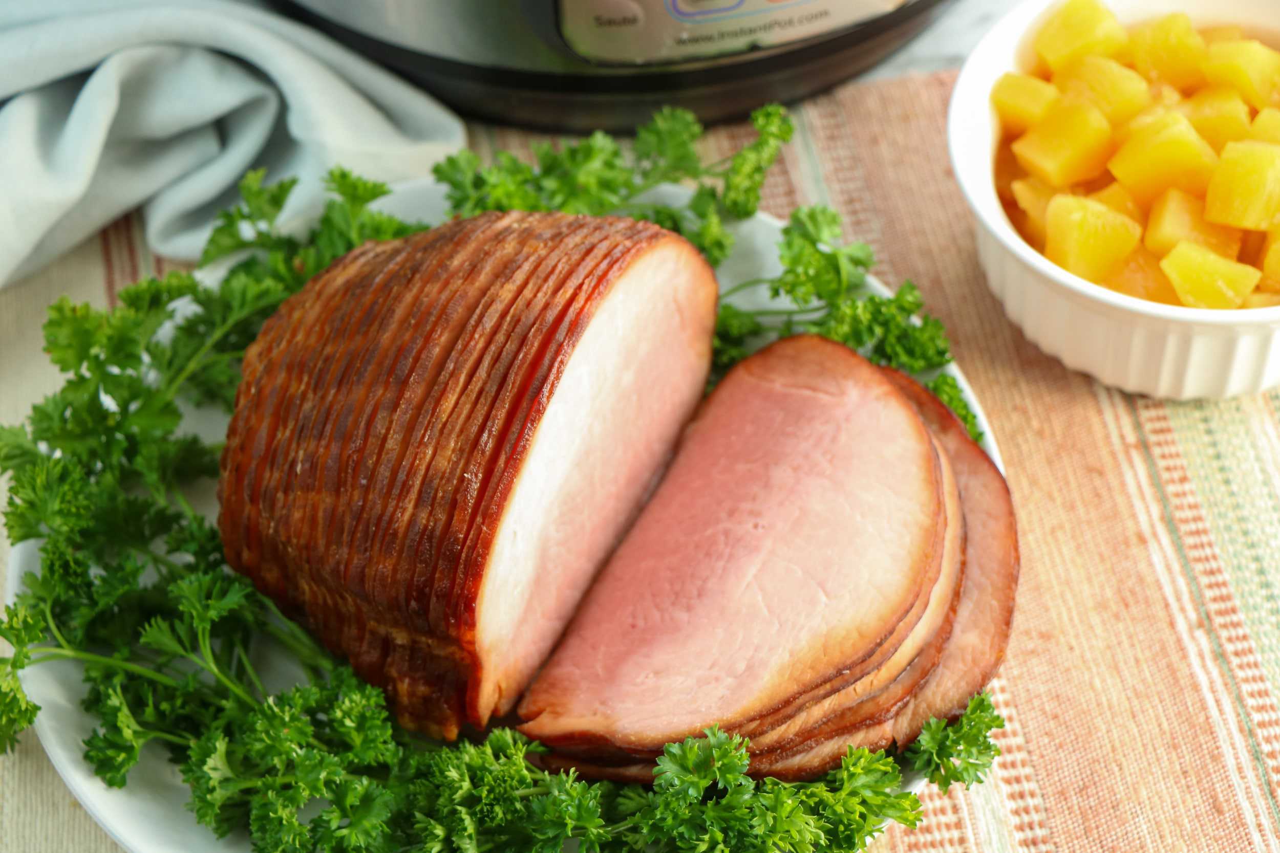 Close Up of Instant Pot Ham