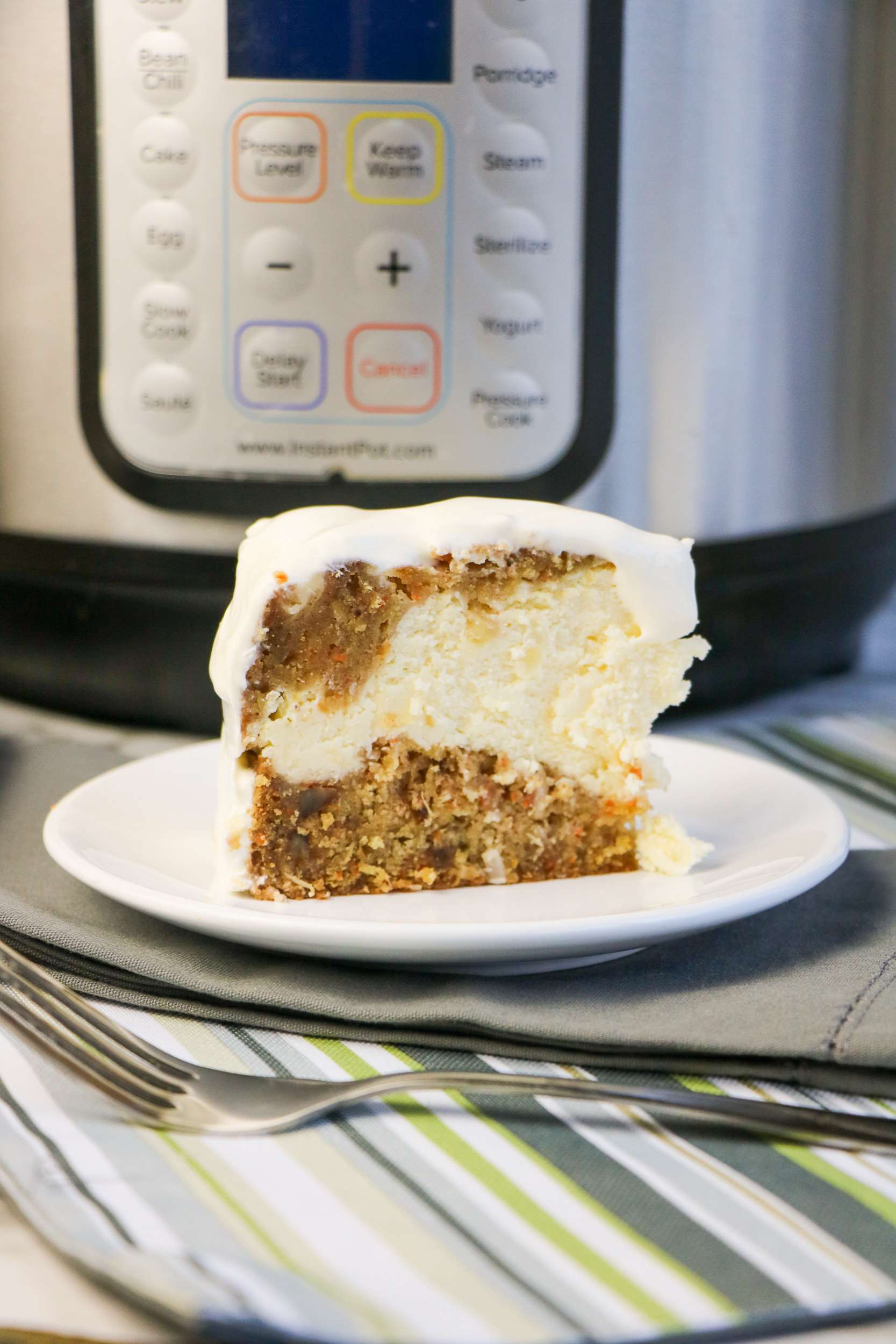 Instant Pot Carrot Cake Cheesecake with Instant Pot