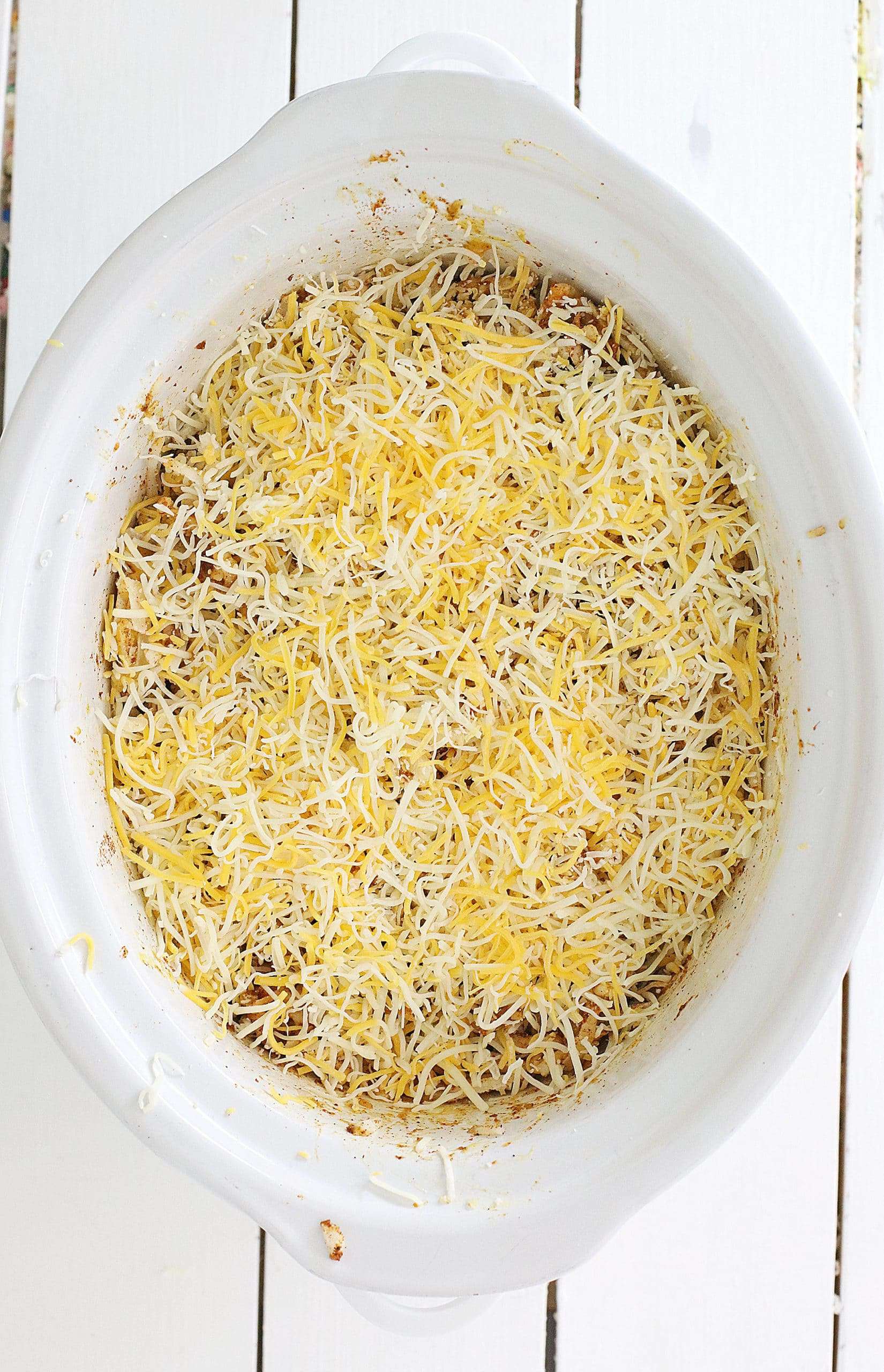 Slow Cooker Taco Potato Casserole Mama's On A Budget