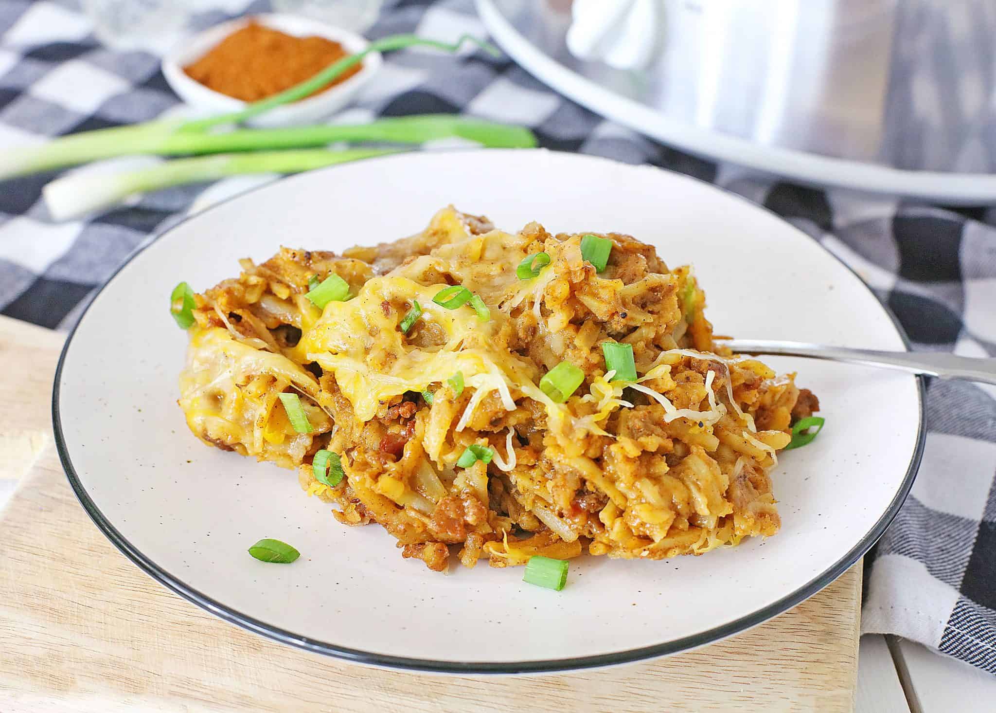 Slow Cooker Taco Potato Casserole Mama's On A Budget