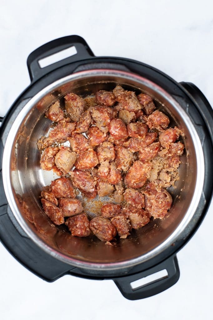 Italian Sausage cooked in Instant Pot