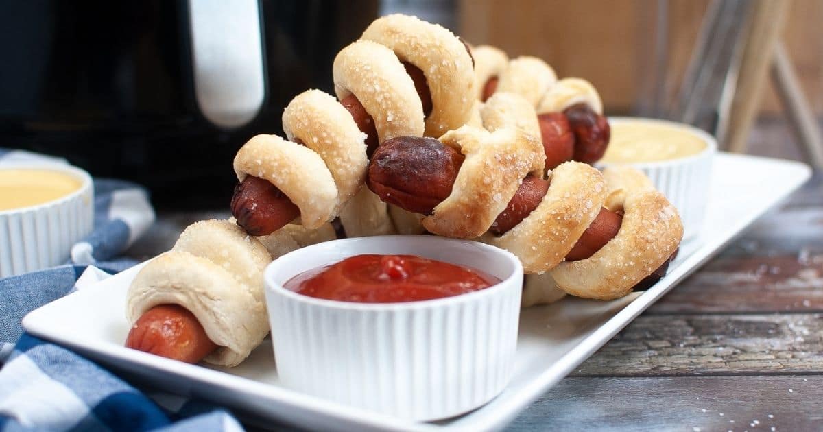Air Fryer Pretzel Dogs Mama's On A Budget