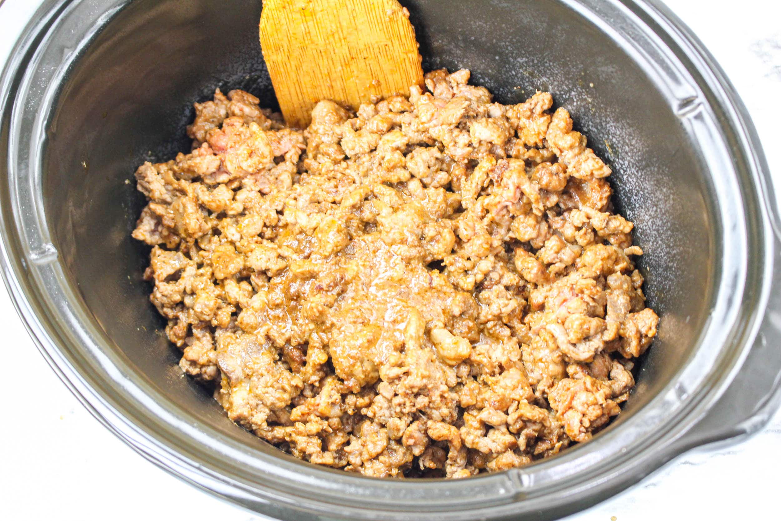 beef in a slow cooker