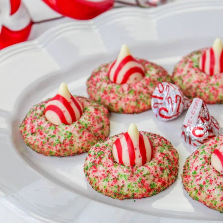 Candy Cane Shortbread Cookies Mama's On A Budget
