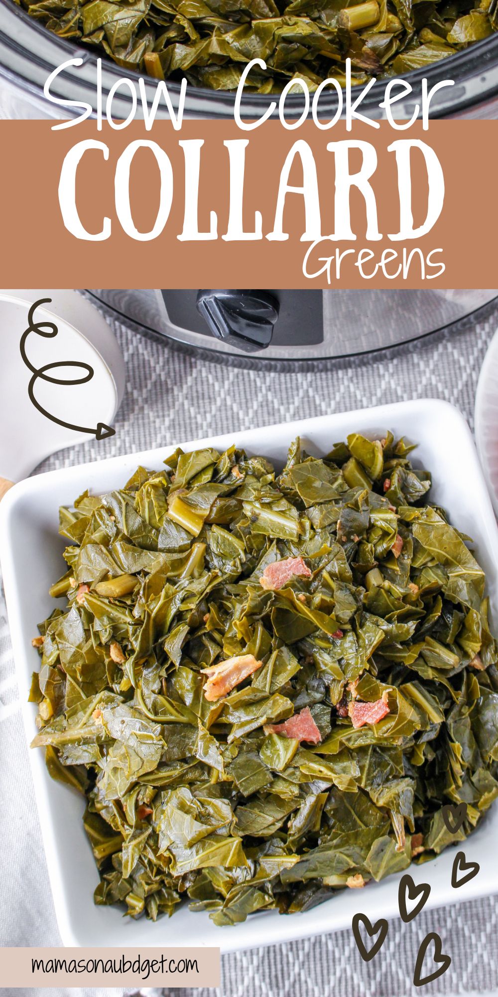 Slow Cooker Collard Greens Mama's On A Budget