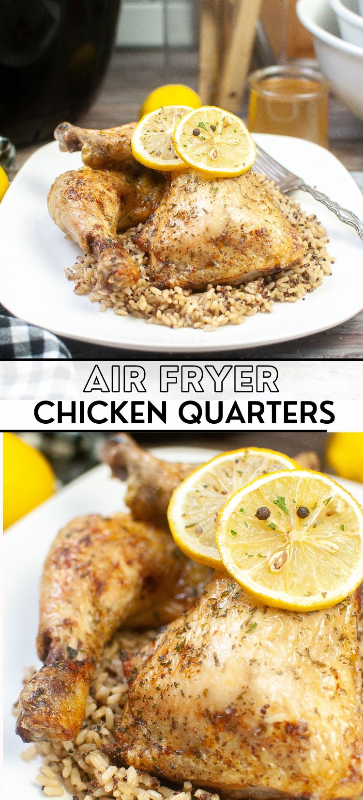 Air Fryer Chicken Quarters Mama's On A Budget
