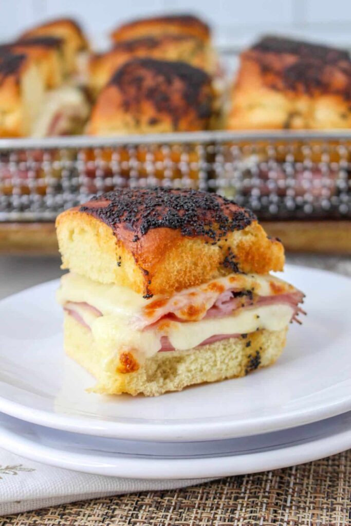 Air Fryer Ham and Cheese Sliders Mama's On A Budget