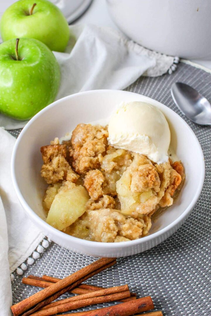 Dutch Oven Apple Cobbler Mama's On A Budget
