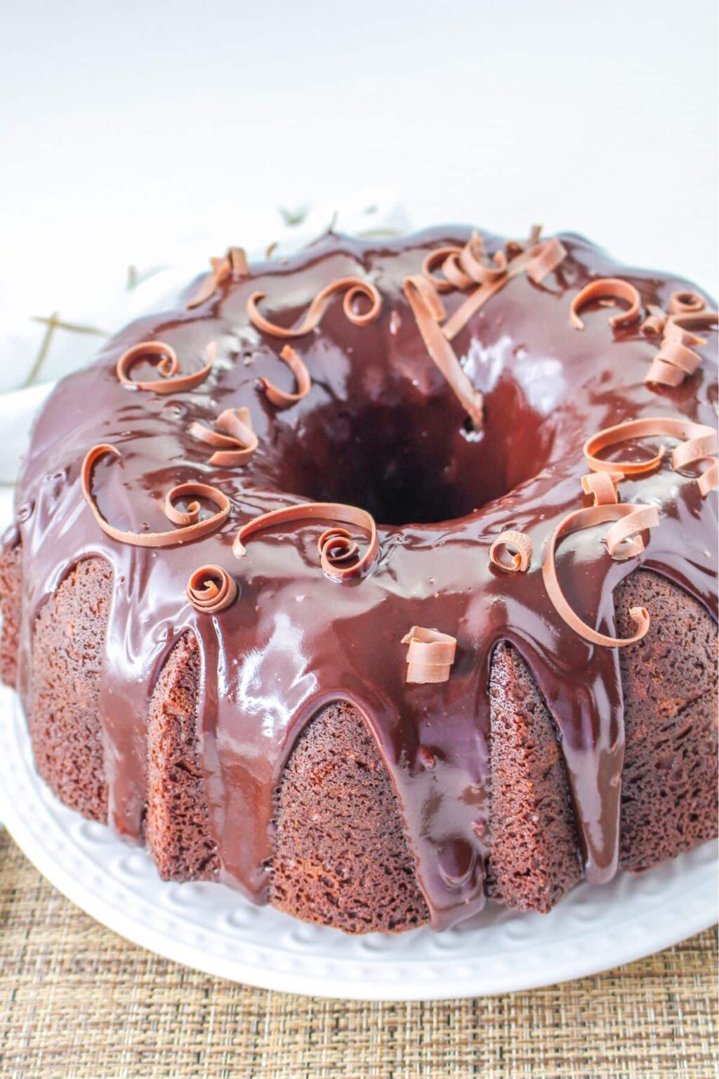 Chocolate Sour Cream Pound Cake - Mama's On A Budget