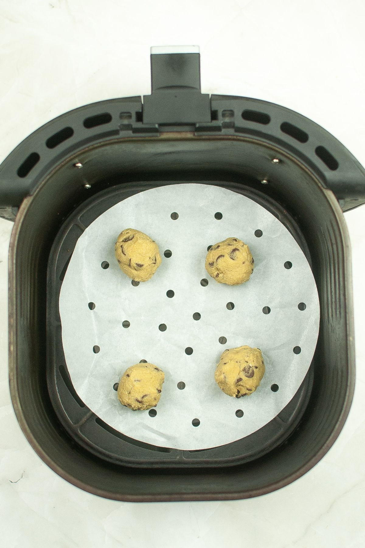 cookie dough balls in the air fryer.