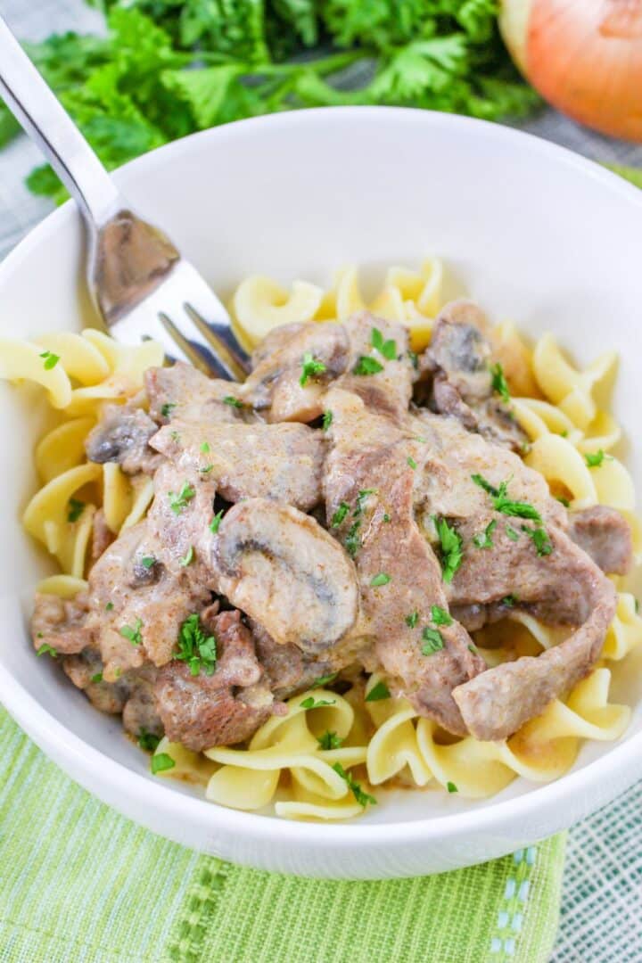 Dutch Oven Beef Stroganoff Mama's On A Budget