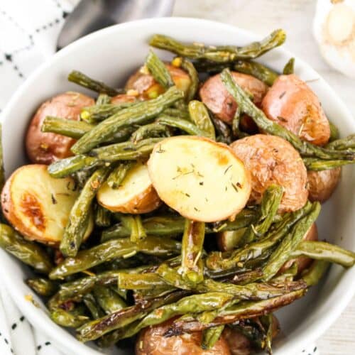 Green Beans and Potatoes in a bowl.