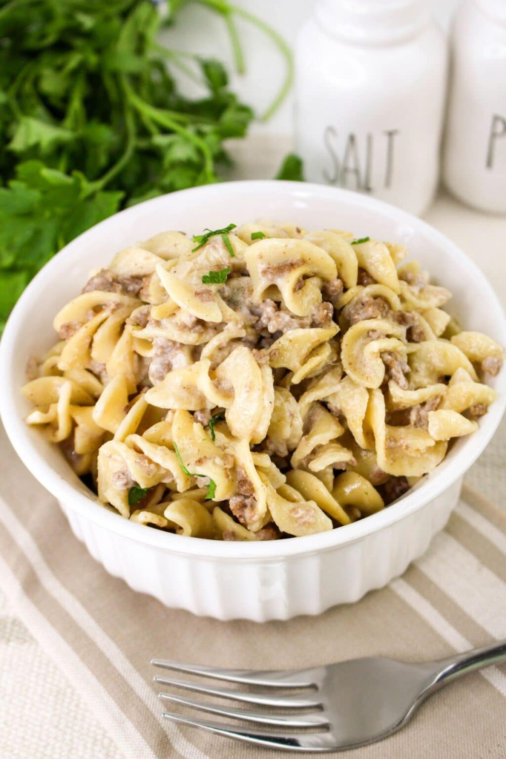 Ground Beef and Noodles - Mama's On A Budget