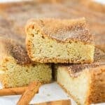 Snickerdoodle Cookie Bars sliced