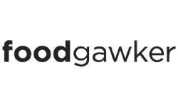 The image shows the foodgawker logo in lowercase black text on a transparent background, perfect for fans of Mamas On A Budget seeking affordable recipe inspiration.