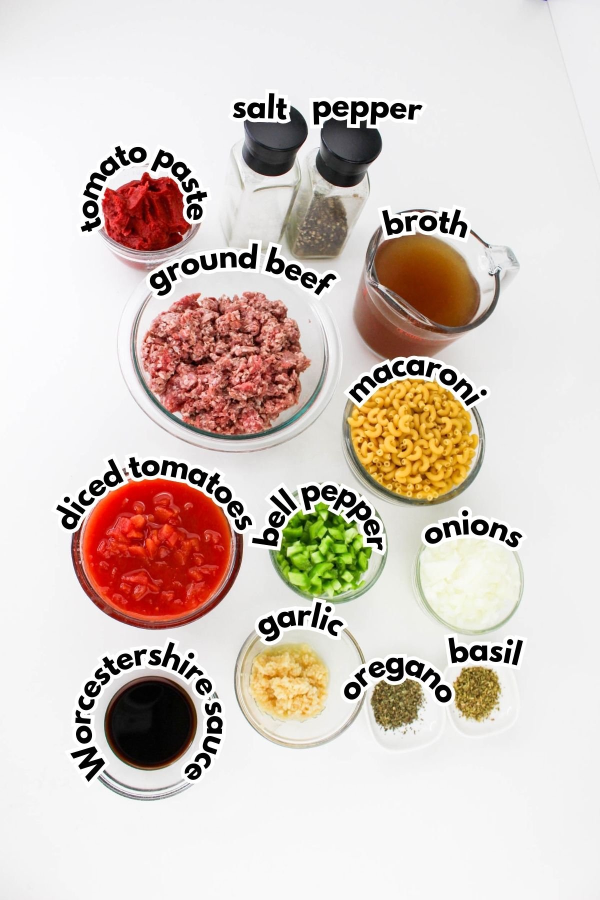 A group of bowls of food.