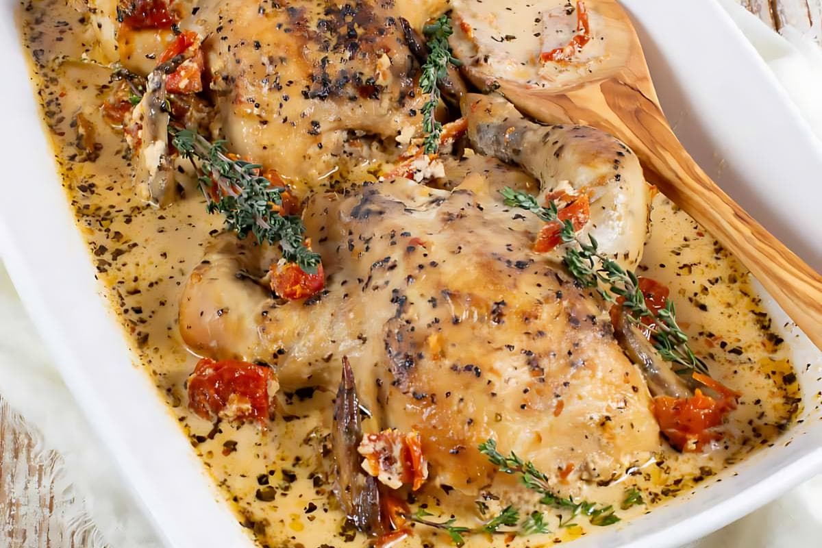 Cornish hens seasoned and cooked in a slow cooker with vegetables.