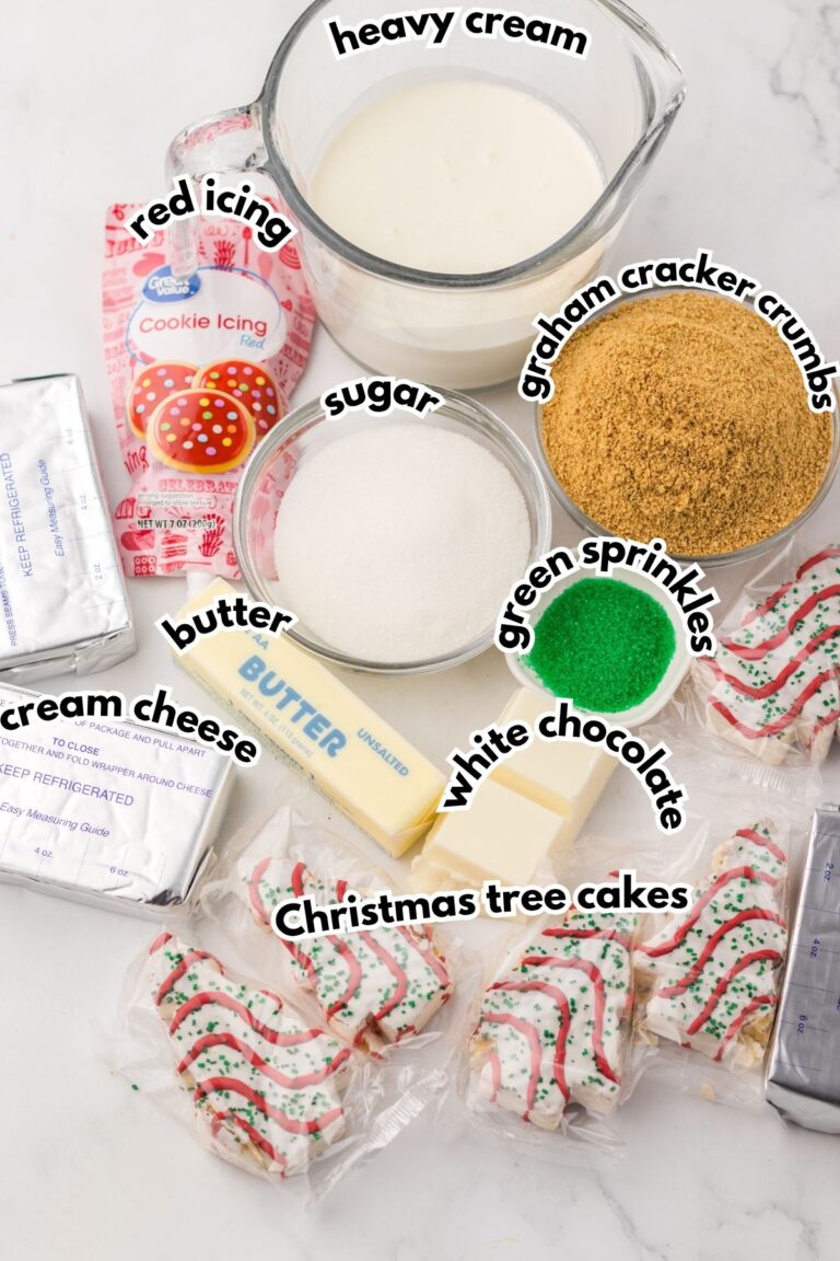 No Bake Christmas Tree Cake Cheesecake - Mama's On A Budget