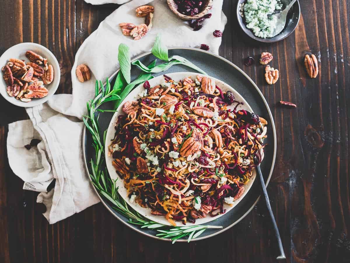 A plate of food on a table.