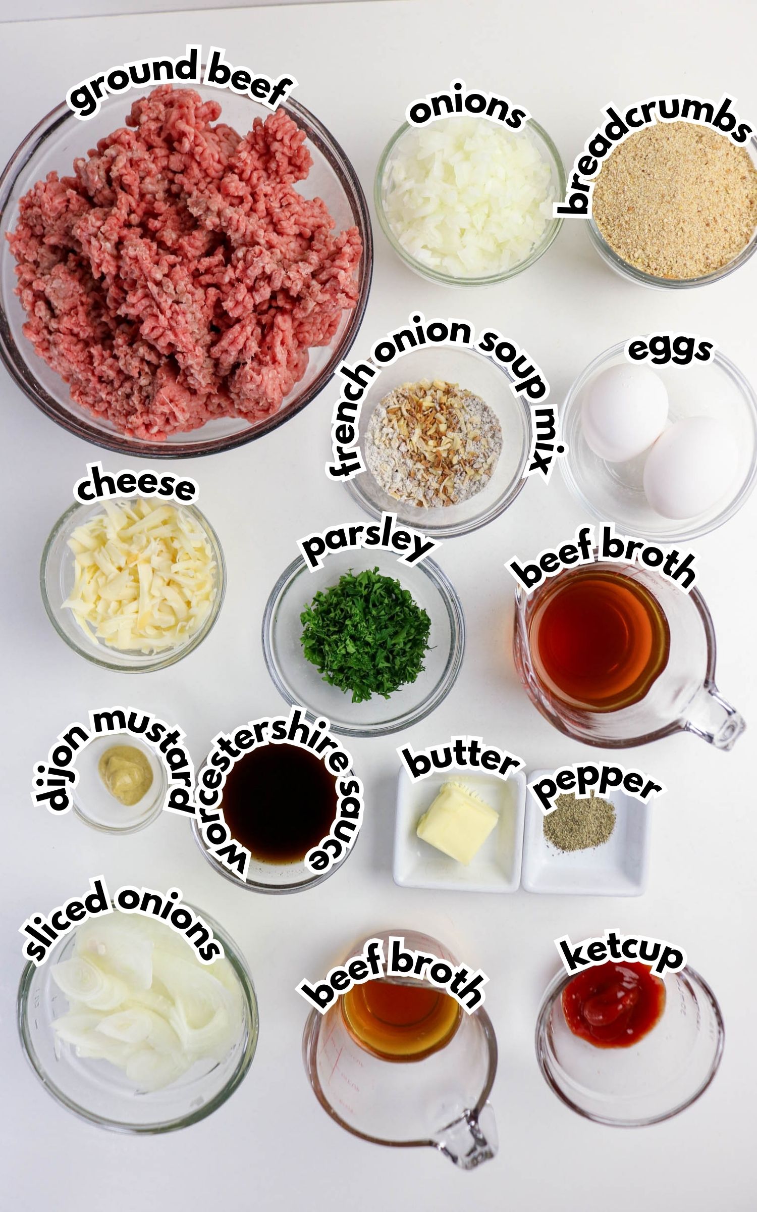 A group of bowls of food.