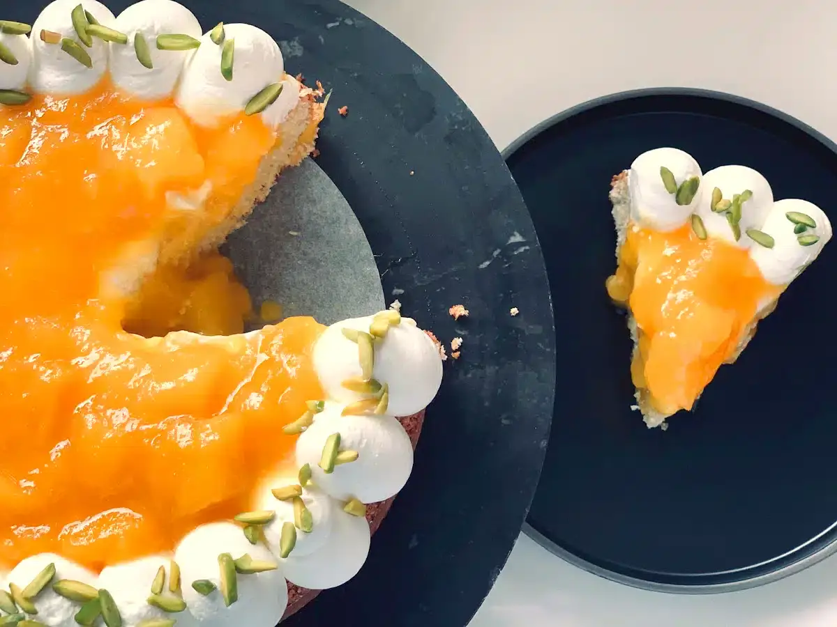 Coconut mango cake
